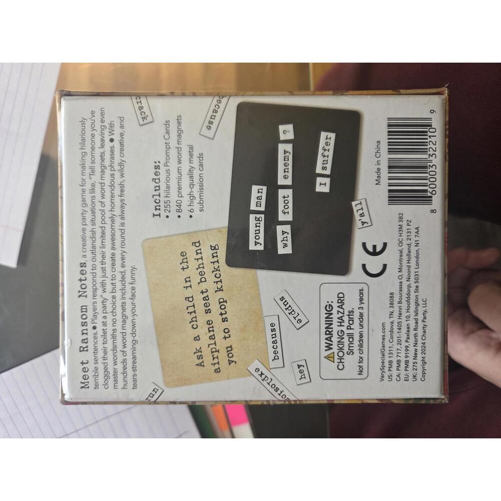 ( sealed) Ransom Notes - The Ridiculous Word Magnet Game - Picture 4 of 8